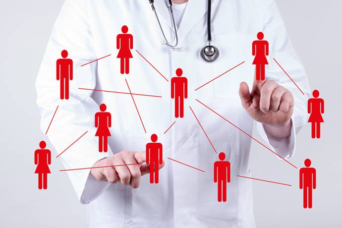 Foto: Arzt Netzwerk abstrakt